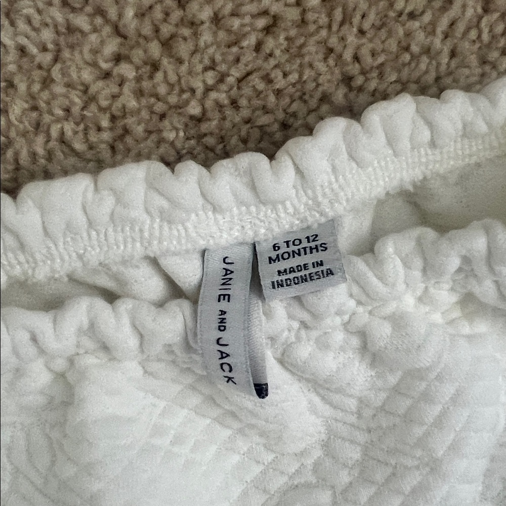 6-12 Month Janie and Jack Baby Quilted Matching Set. Gently used. - Picture 6 of 7